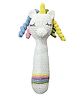 Happy Threads Handcrafted -  Unicorn Long Stick Rattle