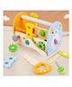 Happy Hues DIY Kids Wooden Portable Tool Box Toy - Role Play Kit- Includes Hammers, Screwdrivers, rulers, Wrenches & More- 22Pcs Set