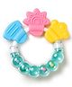 Fantasy India Round Shape BPA Free Silicone Bell Teether Ring - Green