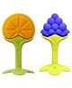FANTASY INDIA Baby Silicone Teether Orange & Grapes