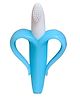 Fantasy India Silicone Banana Shaped Teething Toothbrush -Blue