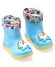 Cute Walk by Babyhug Slip Ons Rain Boots Dog Design - Blue