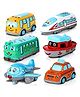ARCADE TOYS Diecast Pullback Metal Vehicle Toy for Kids(Pack of 6) - Colour may vary