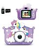 ARCADE TOYS Portable Handy Unicorn Camera full HD 1080P 2.0 screen with Inbuilt Game for Kids - Colour may vary