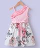 Kookie Kids Sleeveless Frock with Floral Print - Pink