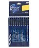 LINC Glycer 10X Ball Pens, 0.6 mm Tip, Blue Ink, Pack of 10