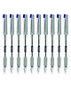LINC Executive Sl-500 Gel Pens, 0.55 mm Tip, Blue Ink, Pack of 10