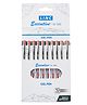 LINC Executive Sl-500 Gel Pens, 0.55 mm Tip, Red Ink, Pack of 10