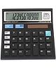 Deli E39231 - 12 Digit Calculator, Dual Power, Desktop Calculator, Black, Pack of 1