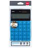 Deli E1589 - 12 Digit Calculator, Dual Power, Desktop Calculator, Blue, Pack of 1