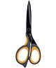 Deli E6027 Scissors, Steel Blades, Grey & Yellow, Pack Of 1