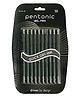 Pentonic Gel Pens Blister, 0.6 mm Tip, Set of 10, Black Ink, Pack of 5