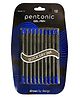 Pentonic Multicolor Gel Pen Blister,  0.6 mm-1.0 mm Tip, Black Body, Pack of 5