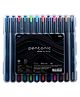 Pentonic Multicolor Gel Pen With Hard Box Case, Set of 12 Pens, 0.6 mm - 1.0 mm Tip (Pack of 2)