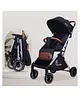 R for Rabbit Street Smart Auto Fold Stylish Newborn Baby Stroller| Aluminum Frame Pram With One Click Fold |Travel Friendly Cabin Trolley Stroller For 0-3 Years ||(Pure Black)