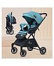 R for Rabbit Street Smart Nova Stylish Baby Stroller | Pram with Reversible Handle, One Hand Fold Mechanism for 0-3 Years Boy & Girl (Green Black)