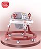 Play Nation Multifunctional 360° Baby Walker with 2 Level Height Adjustment & Musical Play Tray Cum Feeding Tray -  Red