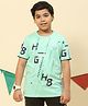 Monte Carlo Half Sleeves Typography Printed Tee - Mint Green