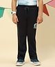 Monte Carlo New York Text Printed Joggers - Navy Blue