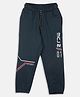 Monte Carlo Placement Text Printed Joggers - Charcoal  Black