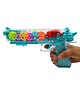 Sanjary Musical Transparent Glow Gear Gun with 3D Lights and Music Pretend Play Toy Gun - Color May Vary