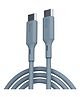 XTOUCH USB Type C to C Cable 1.2 m Compatible with Phone Laptop Tablet- Grey