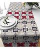 Tasseled Home Multicolor Tile Table Runner for 6 seater table