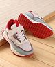 Babyoye Colour Block Sneakers with Velcro Closure -Light Blue