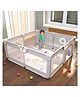 Baybee Kids Playpen for Babies | Baby Activity Playards with Safety Lock & Suction Cup | Portable Baby Play Area Indoor Setup for Toddlers | Outdoor Play Pen for Baby for 0-5 Years (132x132 cm)