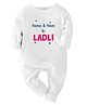 Zeezeezoo Full Sleeves Family Theme Nana & Nani ki Ladli Printed Romper - White