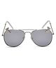KIDSUN 100% UV Protection Butterfly Detailed Aviator Sunglasses - Silver