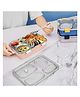 Luvlittle  3 Compartment Stainless Steel Insulated Lunch Box for Kids, Boys and Girls Perfect Tiffin Box for School & Office Men and Women -PINK-Pack of 1