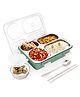 Luvlittle  4 Compartment Stainless Steel Insulated Lunch Box for Kids, Boys and Girls Perfect Tiffin Box for School & Office Men and Women -COLOR MAY VARY-Pack of 1