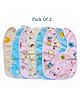 Luvlittle Cotton Bibs with Snap Button-PACK OF 2(Multicolor)