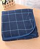 Simply Jacquard Checkered Bath Towel L 80 x B 80 cm - Royal Blue