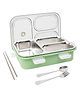 ARCADE TOYS 3 Grid Insulated Stainless Steel Lunch Box - Green