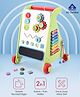 Wooden Activity Walker with Xylophone and 6 Activities-Multicolor