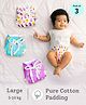 SuperBottoms First Love DryFeel Langot for Newborn Baby | 100% Cotton Padding | Bummy World | Pack of 3 | 5-10kgs