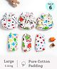 SuperBottoms First Love Premium DryFeel Langot for 0-9M Babies | 100% Cotton Padding | Printed | Pack of 6 | 5-10kg