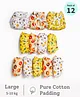 SuperBottoms First Love Premium DryFeel Langot for 0-9M Babies | 100% Cotton Padding | Sweet Tooth | Pack of 12 | 5-10kg