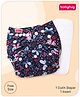 Babyhug Free Size Reusable Cloth Diaper with Smart Dry Insert Combo Butterfly Print- Navy Blue