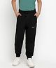 Lil Tomatoes Never Stay The Same Text Printed Light Weight Track Pant - Black