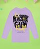 NUSYL Full Sleeves New York Gang Graffiti Art Printed Tee - Lilac