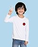 NUSYL Full Sleeves Basketball Printed Tee - White