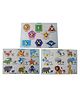Wooden Puzzle with Knobs Educational and Learning Toy Animal, Sea Animal and Shape