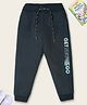 Nino Togs Get Set Go HD Text Printed Joggers - Black