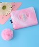 Pine Kids Wallets With Heart Patch - Pink
