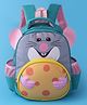 Babyhug Fashion Backpack with Mouse Theme Design - Grey