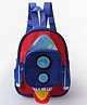 Babyhug Fashion Backpack with Rocket Theme Design -Blue