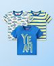 Babyhug Cotton Knit Half Sleeves Text & Stripes Printed T-Shirts Pack of 3 - Multicolour